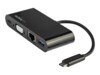 StarTech.com USB C Multiport Adapter - Mini USB-C Dock w/ VGA Video - 60W Power Delivery Passthrough - USB Type-A 5Gbps - (DKT30CVAGPD) Dockingstation