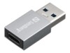 Sandberg USB 3.1 (Gen 1) / 3.0 / 2.0 / 1.1 USB-adapter Sølv