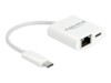 DeLock Netværksadapter USB-C 3.2 Gen 1 Kabling