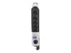 Qoltec Quick Switch Strømstødsbeskytter 6-stik 16A Sort 5m
