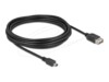 Delock USB-kabel 5m Sort