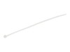 StarTech.com 15cm(6') Cable Ties, 3mm(1/8') wide, 39mm(1-3/8') Bundle Diameter, 18kg(40lb) Tensile Strength, Nylon Self Locking Zip Ties with Curved Tip, 94V-2/UL Listed, 100 Pack, White - Nylon 66 Plastic - TAA (CBMZT6N) 15.24cm Hvid