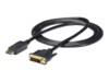 StarTech.com DisplayPort to DVI Cable - 6ft / 2m - 1920 x 1200 - M/M – DP to DVI Adapter Cable – Passive DisplayPort Monitor Cable (DP2DVI2MM6) Videoadapterkabel 1.8m Sort