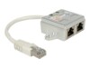 DeLOCK RJ45 Port Doubler 15cm Netværk-splitter