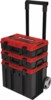 warehouse linden----Systemkoffer E-Case Tower (schwarz/rot, 1x E-Case L, 2x E-Case S)
