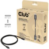 Club 3D USB Type-C kabel 1.2m Sort