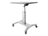 StarTech.com Mobile Standing Desk - Portable Sit-Stand Ergonomic Height Adjustable Cart on Wheels - Rolling Computer/Laptop Workstation (STSCART) Notebook / tastatur/ mus Stativ