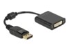 Delock Videoadapterkabel 15cm Sort