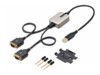 StarTech.com 2ft (60cm) 2-Port USB to Serial Adapter Cable, Interchangeable DB9 Screws/Nuts, COM Retention, USB-A to DB9 RS232, FTDI, Level-4 ESD Protection, Windows/macOS/ChromeOS/Linux - Rugged TPE Construction (2P1FFC-USB-SERIAL) USB / serielkabel 60cm