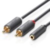 Ugreen 10561 Audiokabel Sort 0,2 m