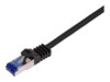 LogiLink Professional CAT 6a S/FTP 1m Patchkabel Sort RAL 9011