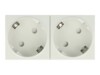 Delock Easy 45 Grounded Power Socket with a 45Â° arrangement 2-way extendable 45 x 45 mm 5 pieces