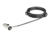StarTech.com 6.5’ (2m) Laptop Cable Lock, 4 Digit Combination Laptop/Desktop Security Cable Lock for Wedge Slot Computers/Laptops, Anti-Theft Vinyl-Coated Steel Combo Cable Lock, Portable - Wedge Slot Laptop Lock (LTLOCKNBL) Sikkerhedskabelslås
