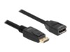 Delock DisplayPort forlængerkabel 5m Sort