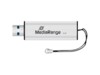 MediaRange SuperSpeed 8GB USB 3.0 USB stick Sort Sølv