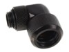 Alphacool Eiszapfen 16 mm HardTube compression fitting 90° rotatable G1/4 Flydende kølesystems kompresseion vinklet fitting 1-pack Sort