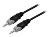 DELTACO MM-149 Audiokabel Sort 1m