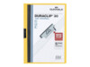 DURABLE DURACLIP 30 Gul med transparent frontdække Klemmefil A4 (210 x 297 mm) Gul med transparent frontdække