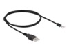 Delock USB-kabel 1m Sort