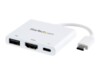 StarTech.com USB-C to HDMI Adapter - White - 4K 30Hz - Thunderbolt 3 Compatible - with Power Delivery (USB PD) - USB C Dongle (CDP2HDUACPW) Videoadapter 60mm Hvid