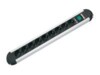 Bachmann PRIMO Stikdåse 9-stik Sort 1.8m