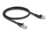 DeLOCK CAT 6a S/FTP 50cm Patchkabel Sort
