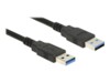 Delock USB-kabel 3m Sort