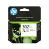 HP 302XL Farve (cyan, magenta, gul) 300 sider Blæk F6U67AE