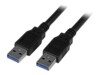 StarTech.com 3m 10 ft USB 3.0 Cable - A to A - M/M - Long USB 3.0 Cable - USB 3.1 Gen 1 (5 Gbps) (USB3SAA3MBK) USB-kabel 3m Sort