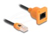 Delock CAT 5e Ikke afskærmet parsnoet (UTP) 30cm Forlængerkabel til netværk Orange/sort