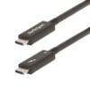 StarTech.com 6ft (2m) Active Thunderbolt 4 Cable, 40Gbps, 100W PD, 4K/8K, Intel Certified, Compatible w/Thunderbolt 3/USB 3.2/DisplayPort (A40G2MB-TB4-CABLE) USB Type-C kabel 2m Sort