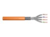 DIGITUS CAT 7 S/FTP Installationskabel Orange RAL 2008