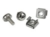 StarTech.com Rack Screws - 20 Pack - Installation Tool - 12 mm M5 Screws - M5 Nuts - Cabinet Mounting Screws and Cage Nuts (CABSCRWM520) Skruer og møtrikker for rack Sølv