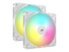 CORSAIR RS140 ARGB Dual Pack Fan 2-pack Hvid 140 mm