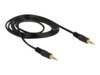 Delock Audiokabel 1m Sort