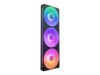NZXT F Series F360 RGB Core Single frame fan unit 1-pack Sort 120 mm