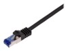 LogiLink Professional CAT 6a S/FTP 7.5m Patchkabel Sort RAL 9011