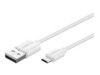 goobay USB-kabel 1m Hvid