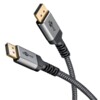 DisplayPort Cable, DP 1.4, 5 m, Sharkskin Grey, 5 m
