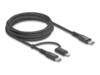 Delock USB Type-C kabel 2m Sort