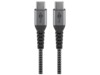 goobay USB Type-C kabel 2m Sort Grå