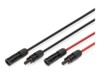 DIGITUS MC4 Stik MC4 Modtager Sort Rød 15m Solar cable extension