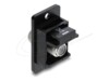 Delock Panel Mount F female to F female black