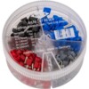 Knipex 97 99 908 AderendhALlsen-Sortiment Vollisoliert Grau, Rot, Schwarz, Blau 200 St.