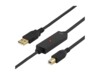 DELTACO USB-EX10M USB-kabel 10m Sort