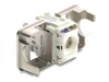 Delock Keystone Module RJ45 jack to LSA Cat.6A shielded with shielding braid tool-free