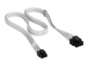 CORSAIR Strøm 8 pin EPS12 V (male) - Strøm 8 pin EPS12 V (male) Hvid Strømkabel