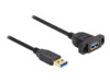 Delock USB Type-C kabel 1m Sort