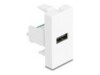 Delock Easy 45 Module USB 2.0 Type-A female to terminal block white