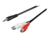 goobay Audiokabel 1.5m Sort